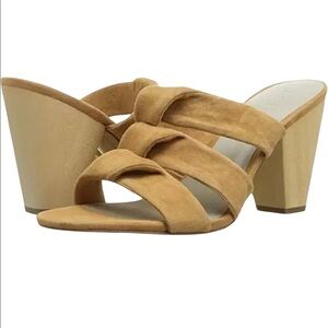 NWT 1 State Sz 8 Aisha kid suede wood clog sandal